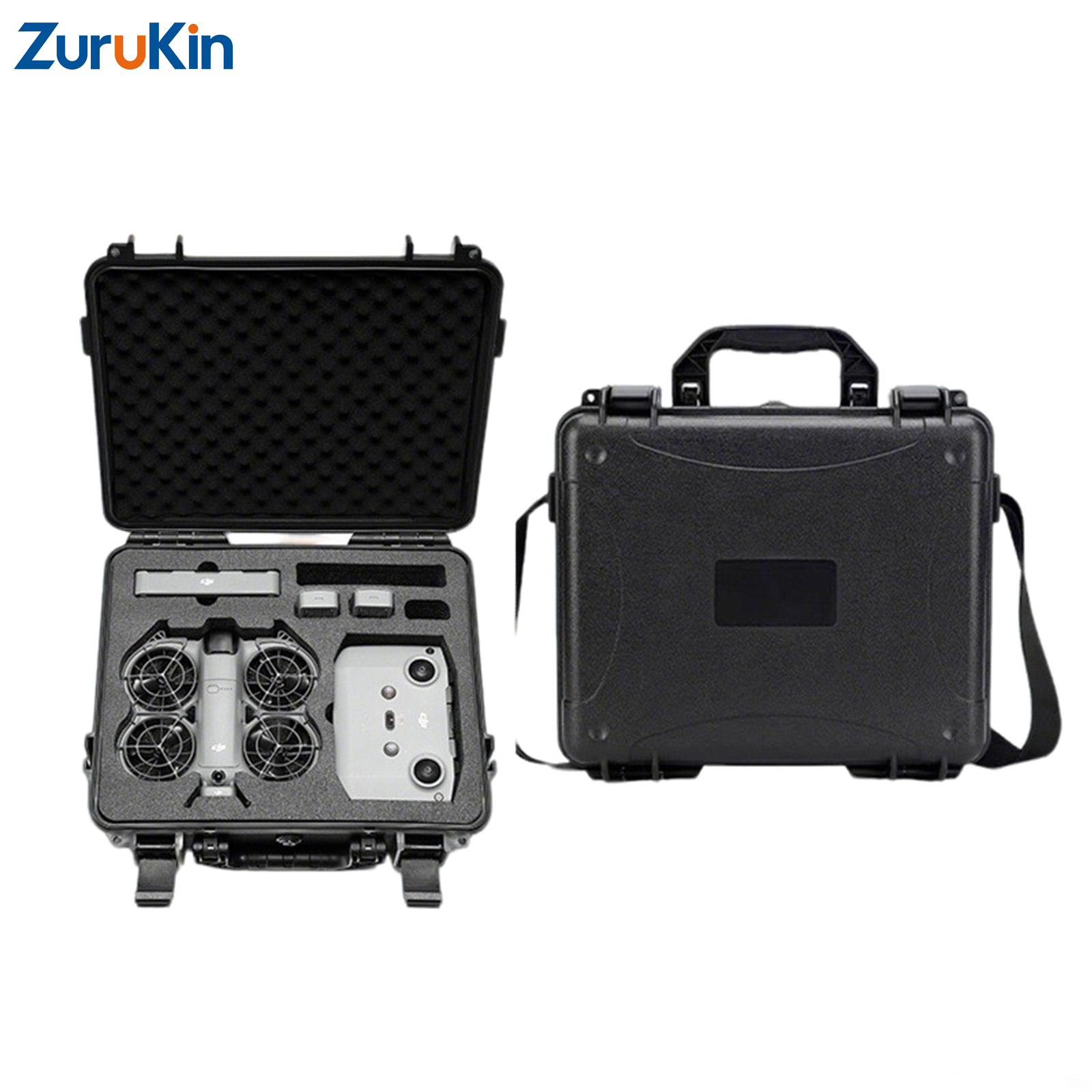 Drone Battery Strap - ZuruKin Hard Shell Carrying Case dengan