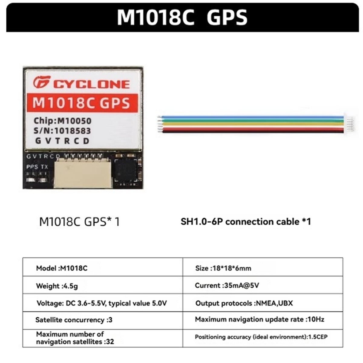 Drone Compass - AAAE M1018C M10 Modul GPS Terintegrasi
