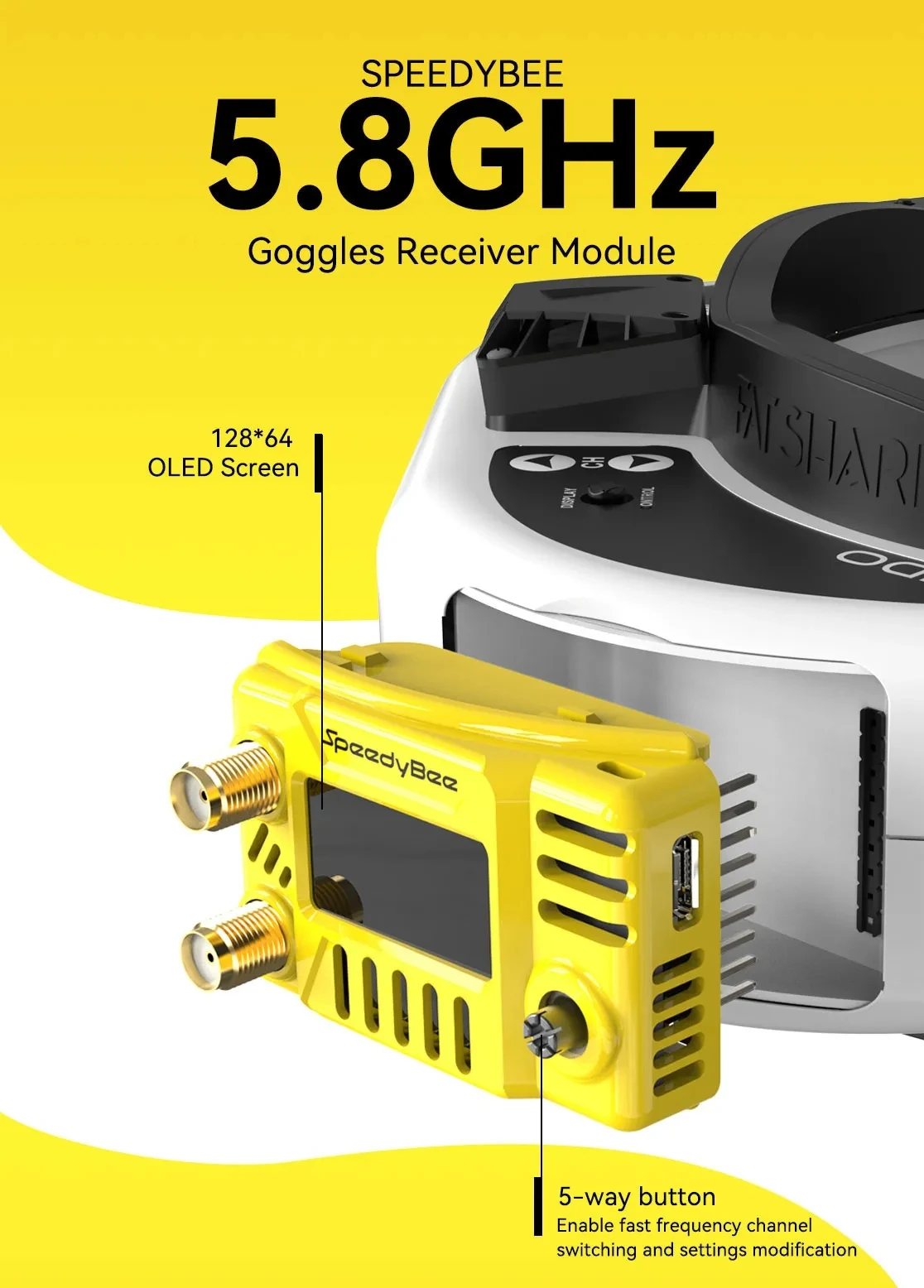 Modul Kacamata FPV SpeedyBee 5 - Drone Compass ulasan dan harga